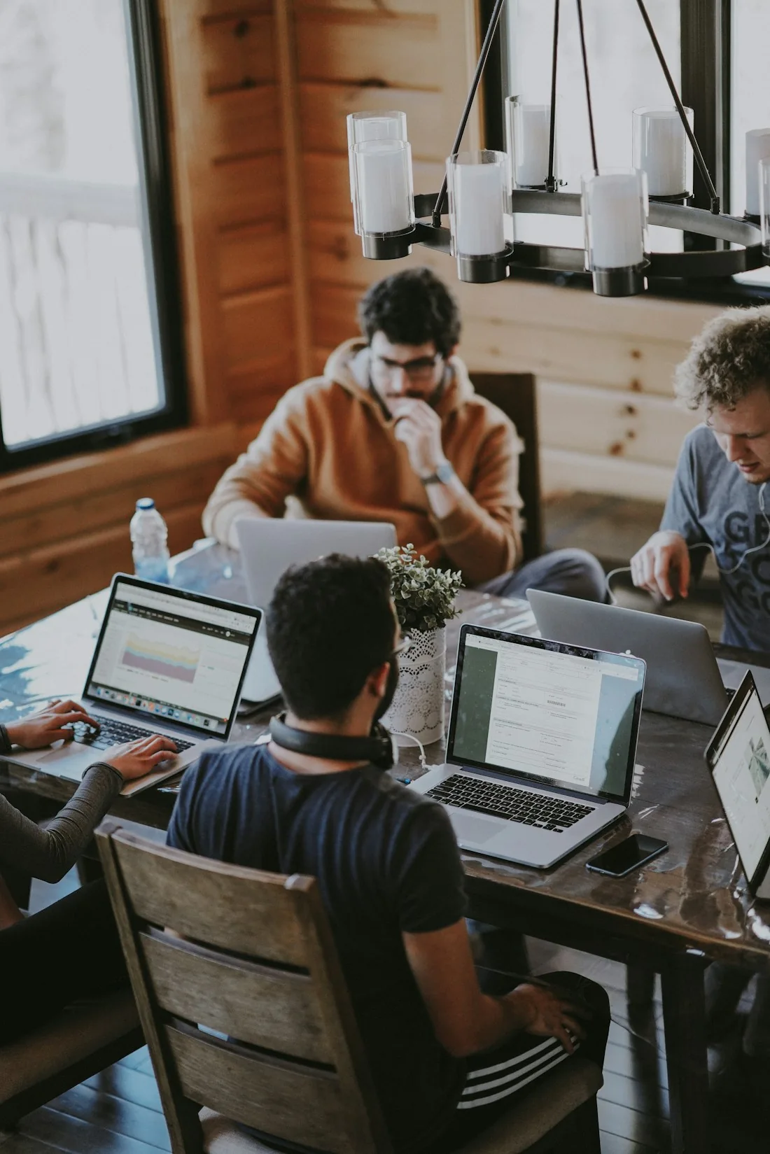Illustrative stock photograph: people working together